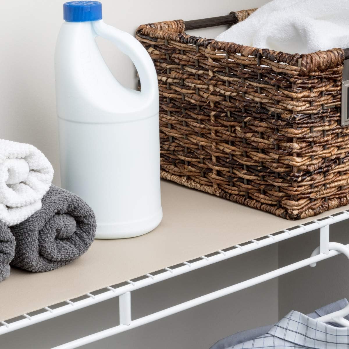 DUCK Solid Grip EasyLiner Shelf and Drawer Liner - Taupe, 12" x 7'-075353263075-LR-272168-4-LR eShop