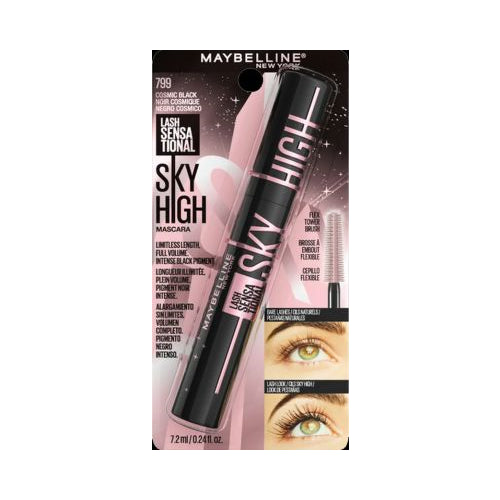 Maybelline Lash Sensational Sky High Washable Mascara, Cosmic Black