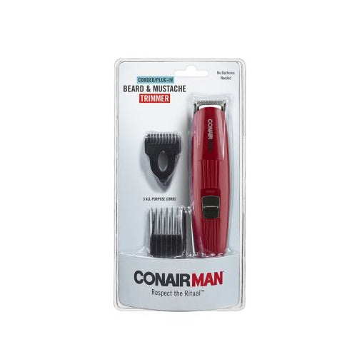 Conair Corded Beard & Mustache Trimmer, 1.0ea