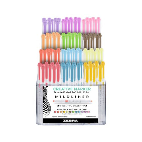 ZEBRA MILDLINER HL ASST 120PC