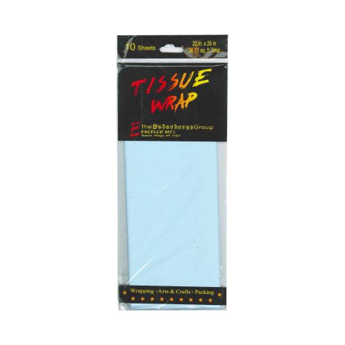 TISSUE PAPER LT BLUE 10 SHEETS