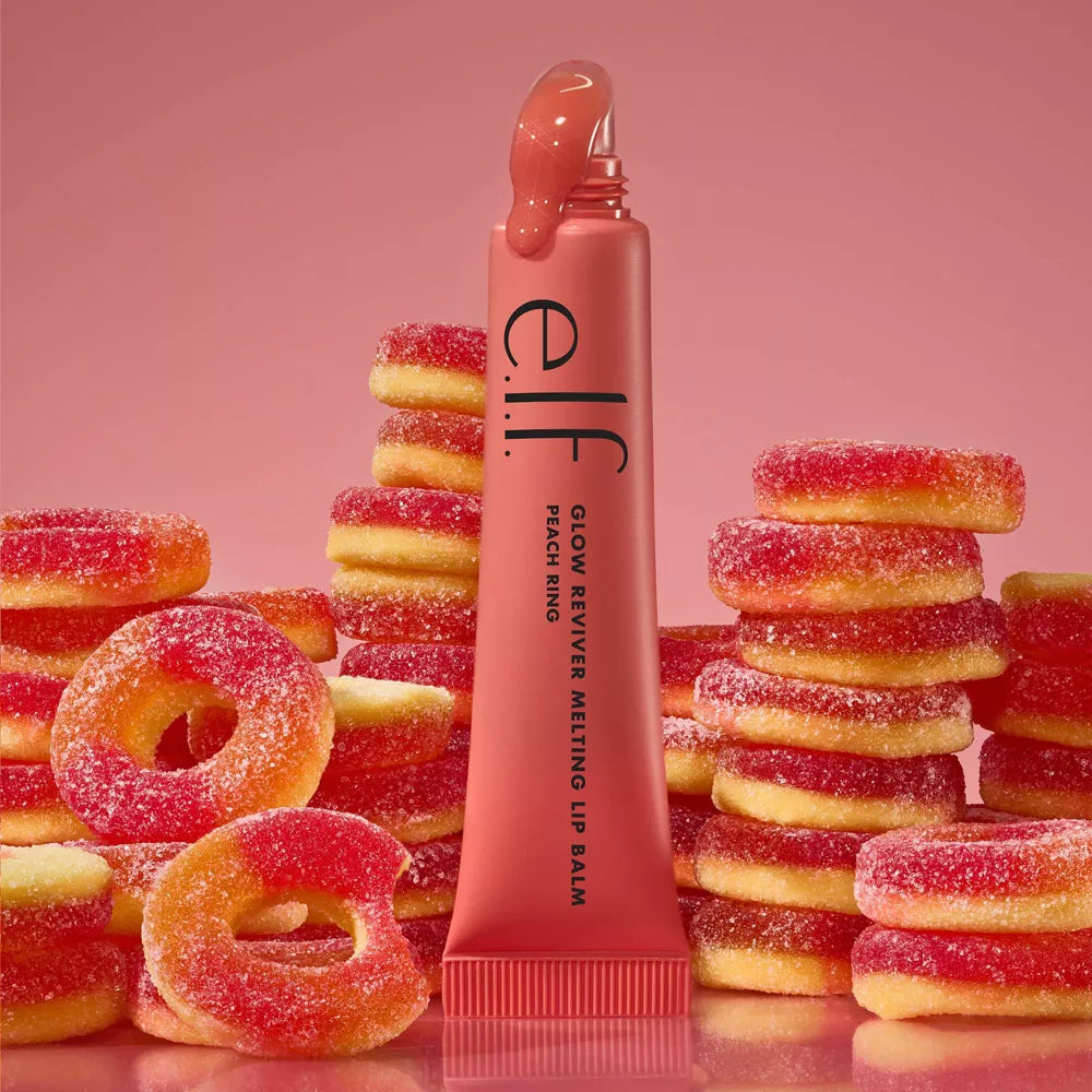 e.l.f. Glow Reviver Melting Lip Balm - Peach Ring, 0.52 oz-609332833975-LR-360259-14-LR eShop