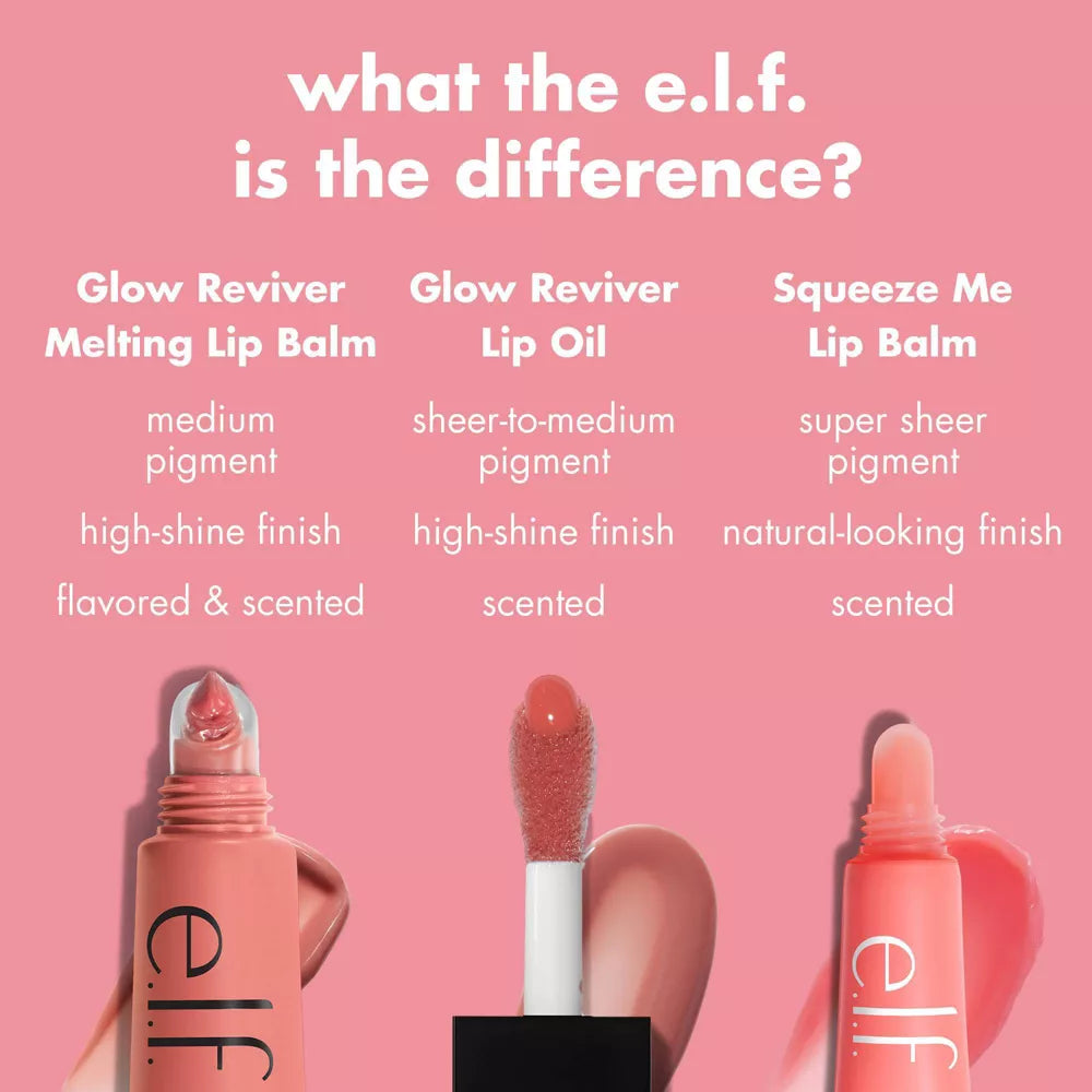 e.l.f. Glow Reviver Melting Lip Balm - Vanilla Soft Serve, 0.52 oz-609332834163-LR-360261-13-LR eShop