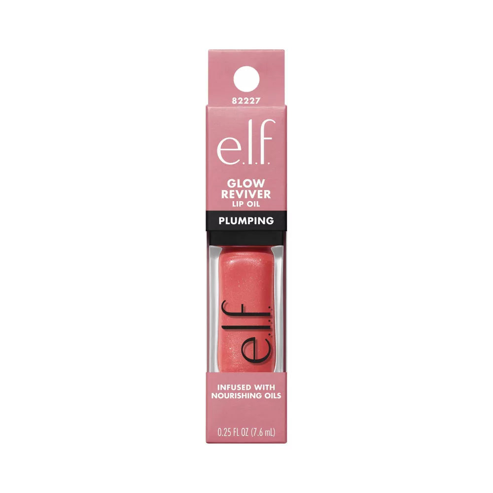 e.l.f. Glow Reviver Plumping Lip Oil - Papayarazzi, 0.25 oz-609332822276-LR-360240-1-LR eShop