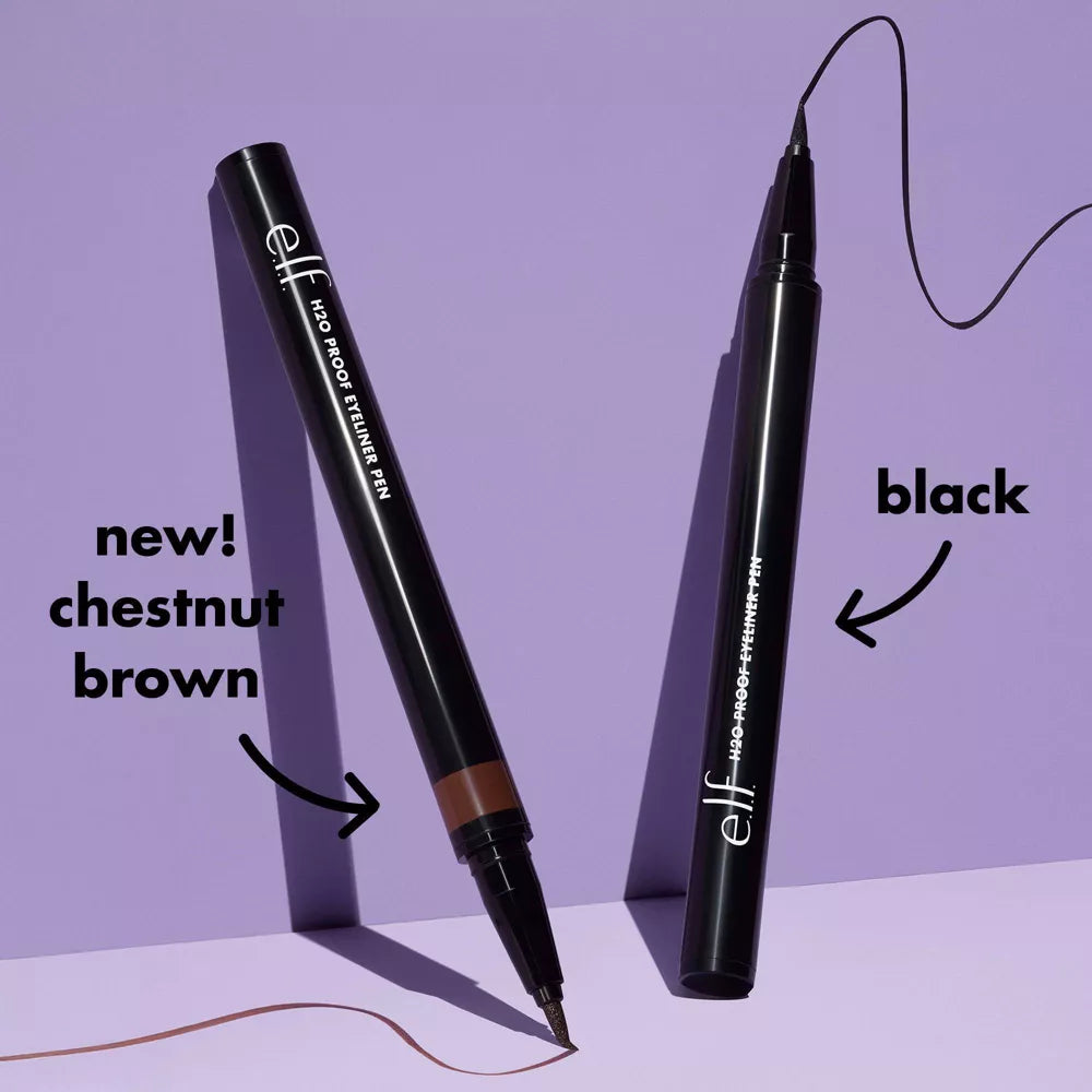 e.l.f. H2O Proof Eyeliner Pen - Waterproof Chestnut Brown, 0.02 oz-609332816060-LR-360229-9-LR eShop