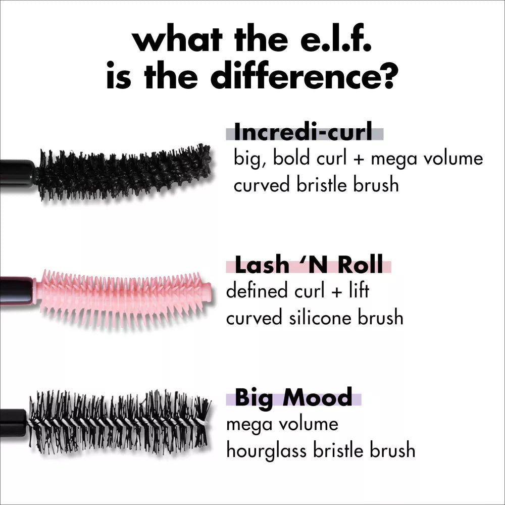 e.l.f. Incredi-Curl Curling & Volumizing Mascara - Deep Brown, 0.32 oz-609332851726-LR-360279-9-LR eShop