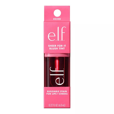e.l.f. Sheer For It Blush Tint Stain For Lips + Cheek - Left On Red, 0.22 oz-609332823204-LR-360241-1-LR eShop