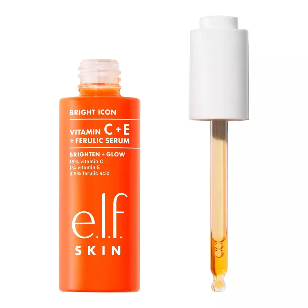 e.l.f. SKIN Bright Icon Vitamin C + E + Ferulic Face Serum, 1 oz-609332576155-LR-360227-4-LR eShop