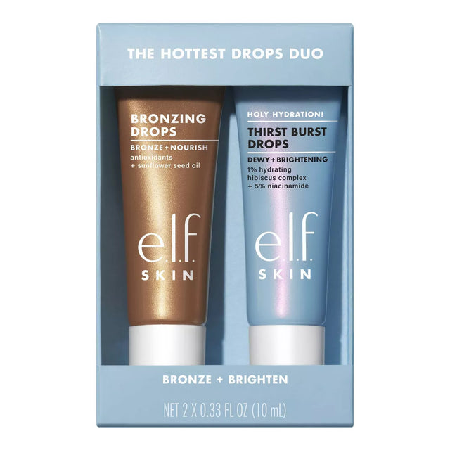 e.l.f. SKIN The Hottest Drops Duo - Bronzing Drops & Holy Hydration! Thirst Burst Drops Mini Duo-609332573000-LR-357225-1-LR eShop