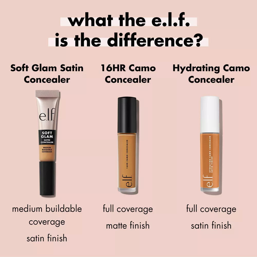 e.l.f. Soft Glam Satin Concealer - 51 Deep Cool, 0.21 oz-609332852006-LR-360293-10-LR eShop