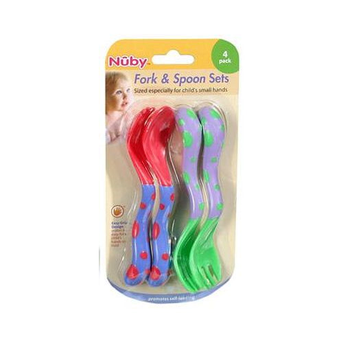 FORK & SPOON EASY GRIP 4PK