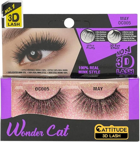 EBIN NEW YORK Cattitude Wonder Cat 3D Faux Mink Lashes - May-812429032032-LR-338224-1-LR eShop