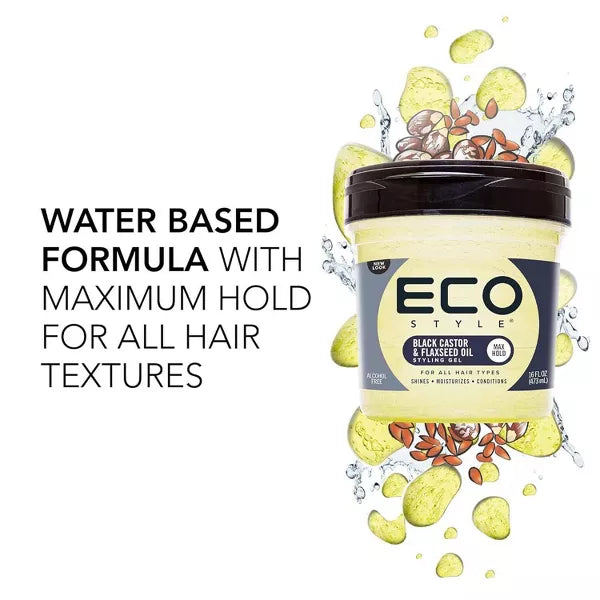 ECO STYLE Professional Styling Gel With Black Castor & Flaxseed Oil, 16 oz-748378004212-LR-355120-3-LR eShop