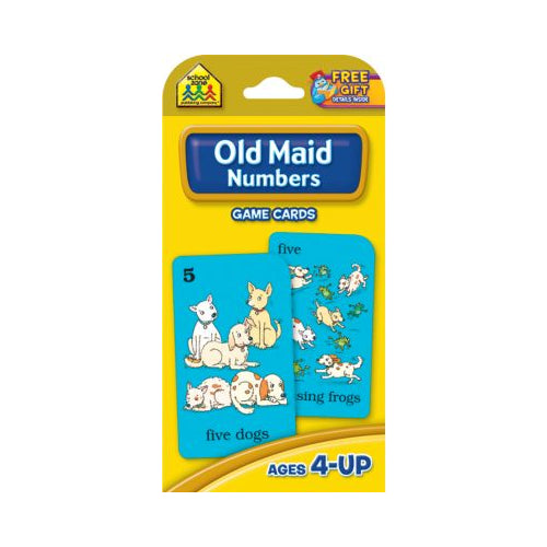 School Zone Publishing Company Old Maid Numbers Game Cards