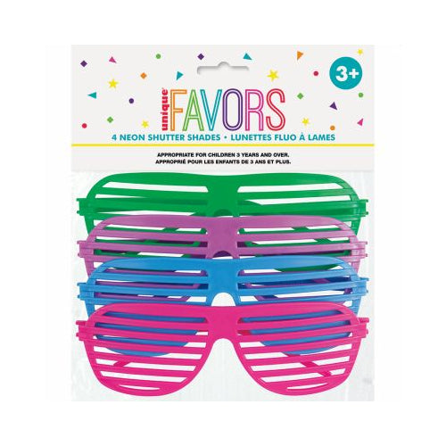 4 NEON SHUTTER SHADES