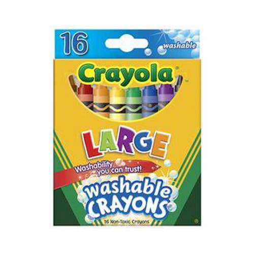 Crayola Large Washable Crayons  16 Colors