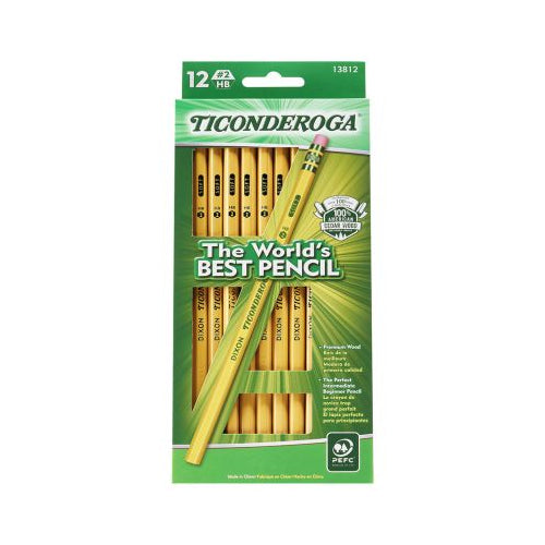 TICONDEROGA 12CT YELLOW PENCIL