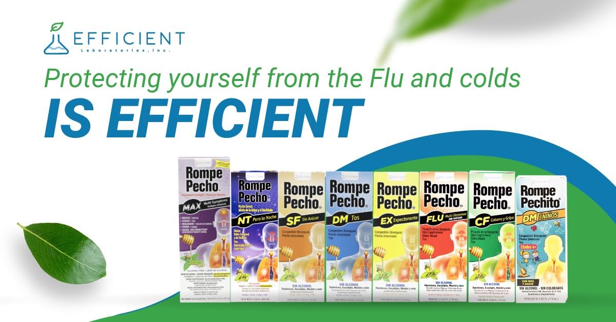 Efficient Laboratories, Inc Rompe Pecho Multi Symptom Flu Relief Liquid, Sugar Free-000856351554-LR-355688-8-LR eShop