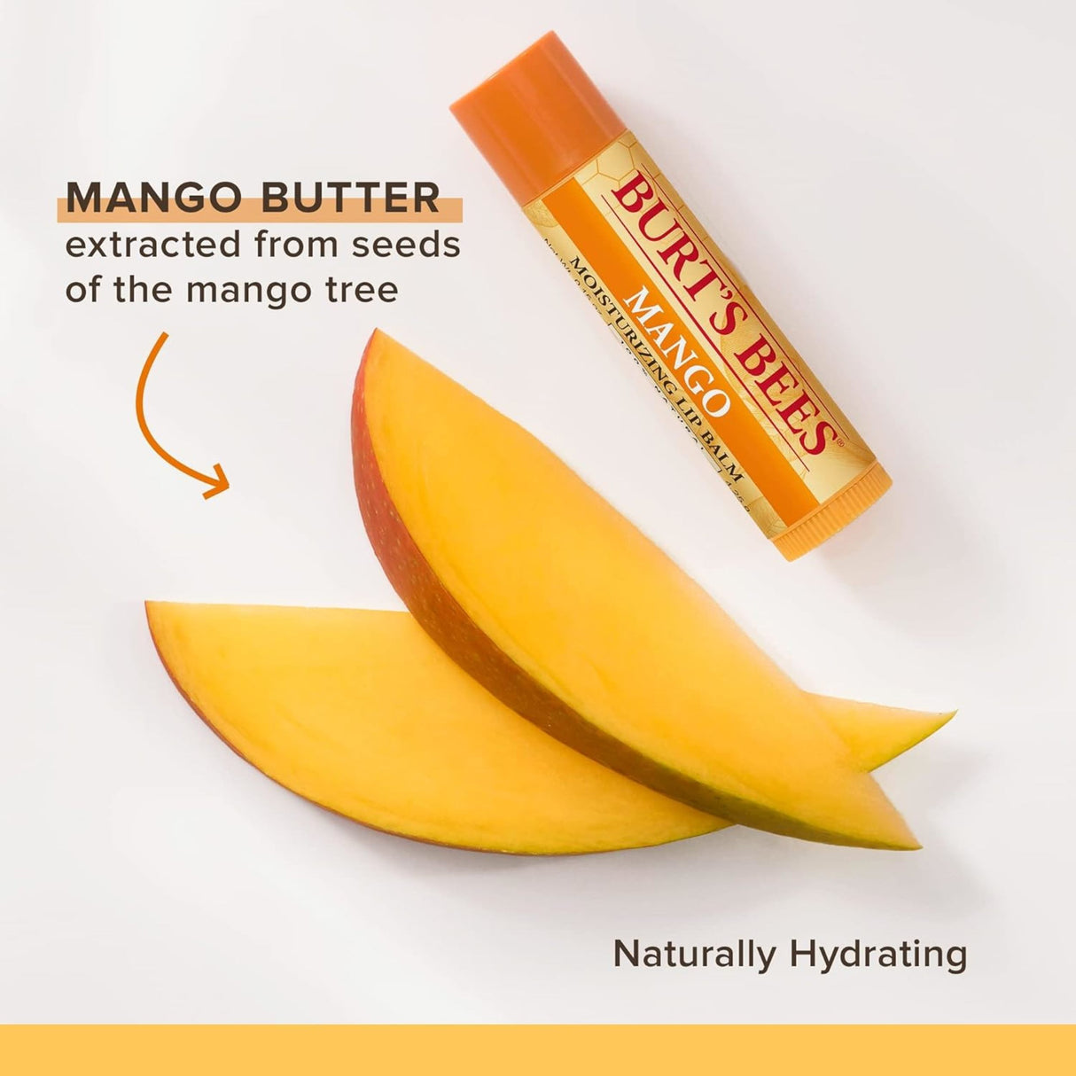 Burt's Bees Lip Balm Moisturizing, Mango Butter, 0.15oz