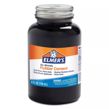 ELMER'S Rubber Cement Adhesive with Brush Applicator, 4 oz-026000009041-LR-167167-1-LR eShop