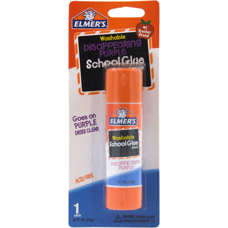 ELMER'S Washable School Glue Stick - Disappearing Purple, 0.77 oz-026000005234-LR-161078-1-LR eShop