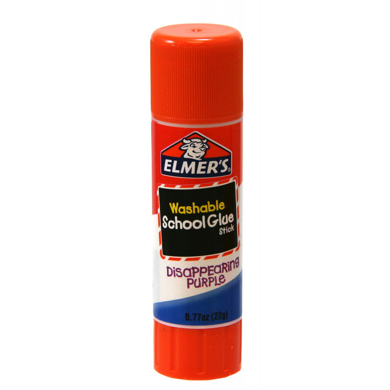 ELMER'S Washable School Glue Stick - Disappearing Purple, 0.77 oz-026000005234-LR-161078-2-LR eShop