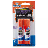 ELMER'S Washable School Glue Sticks - Disappearing Purple, 2 count-026000005227-LR-145225-1-LR eShop