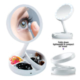 EMSON My Foldaway Mirror LED Lighted, Double-Sided Vanity Mirror-080313017131-LR-320718-3-LR eShop