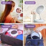 EMSON My Foldaway Mirror LED Lighted, Double-Sided Vanity Mirror-080313017131-LR-320718-7-LR eShop
