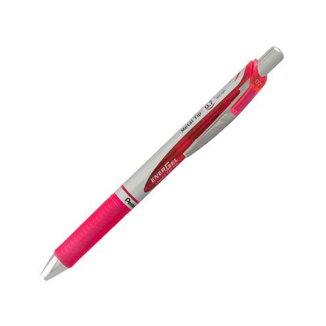 EnerGel RTX Retractable Liquid Gel Pen, (0.7mm) Metal Tip, Medium Line, Pink Ink-884851015808-LR-324409-1-LR eShop