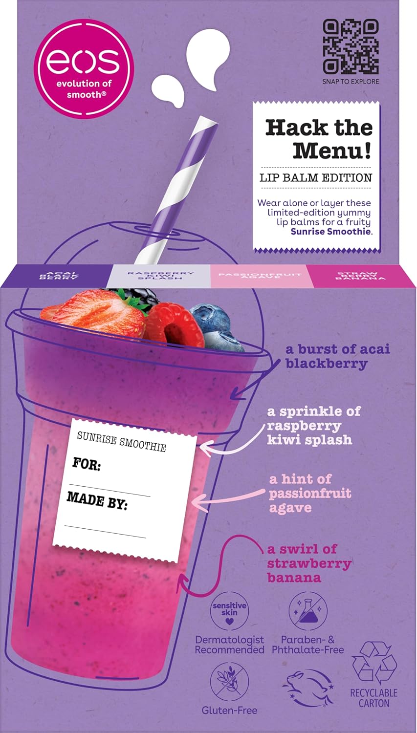 eos Limited Edition Lip Balm Variety Pack - Sunrise Smoothie, 4 count-840044714446-LR-359726-8-LR eShop