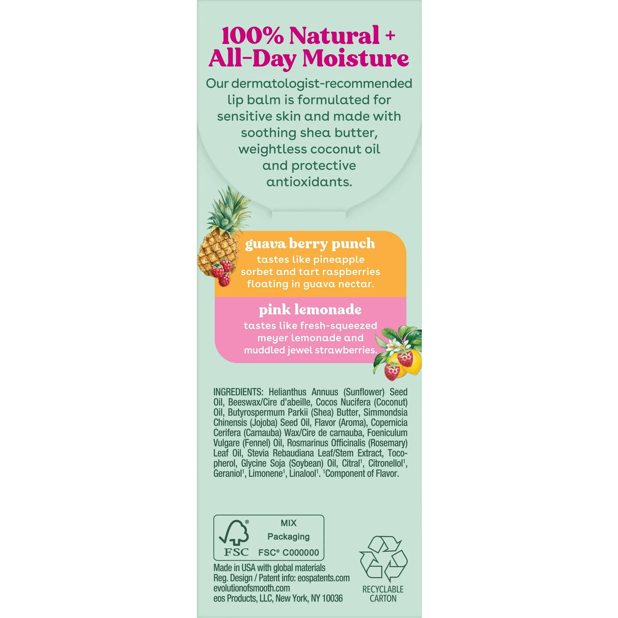 EOS Lip Balm Caddy Pack - Pink Lemonade & Guava Berry Punch, 2 count-840044713203-LR-359723-7-LR eShop