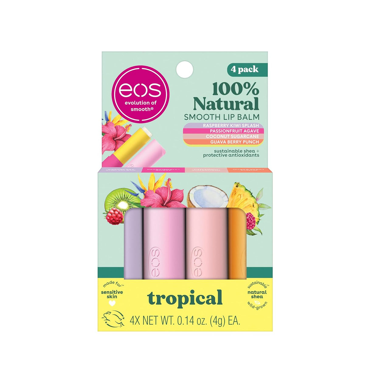 eos Lip Balm Variety Pack - Tropical, 4 count-840044713500-LR-1084004471350-1-LR eShop