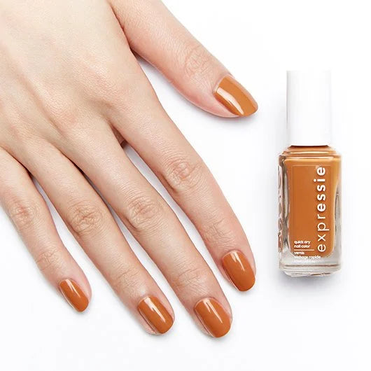 essie expressie Quick-Dry Vegan Nail Polish, 110 Saffr-On The Move, 0.33 fl oz-095008039268-LR-334065-6-LR eShop
