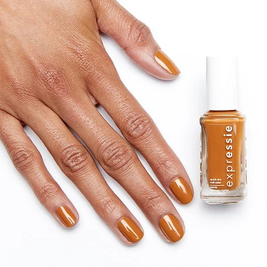 essie expressie Quick-Dry Vegan Nail Polish, 110 Saffr-On The Move, 0.33 fl oz-095008039268-LR-334065-7-LR eShop