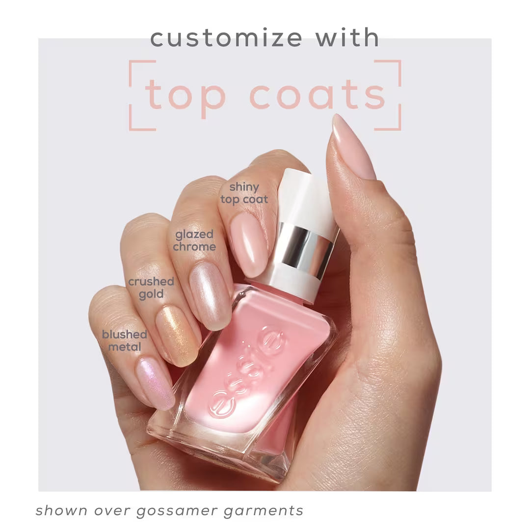 essie Gel Couture Metallic Glaze Long Wear Top Coat Salon-Quality Vegan Nail Polish - Crushed Gold-095008062754-LR-358114-7-LR eShop