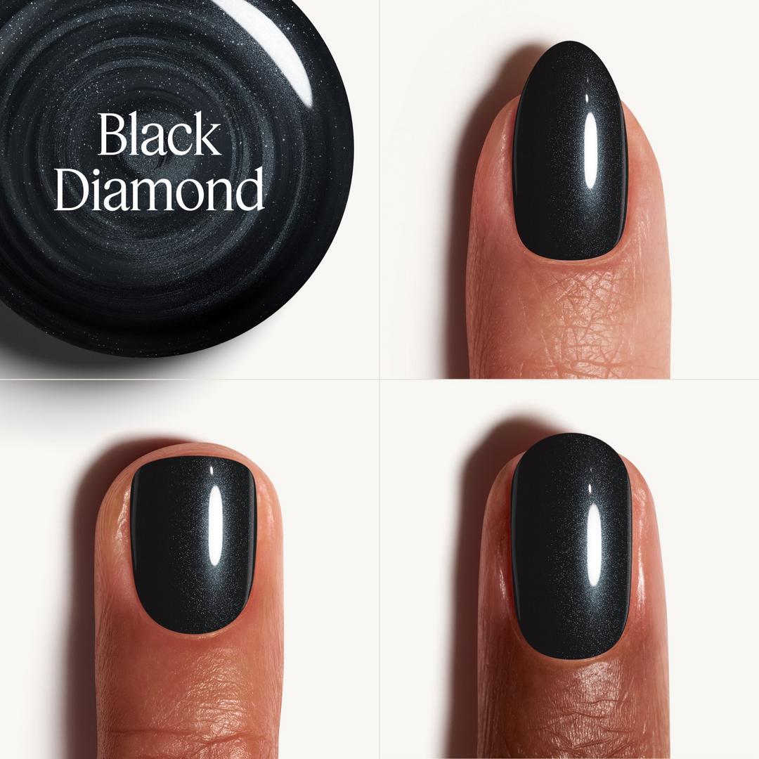 essie Gel Couture Vegan Nail Polish, Liquid Diamond Collection, Black Diamond, 0.46 fl oz-095008065113-LR-360952-2-LR eShop