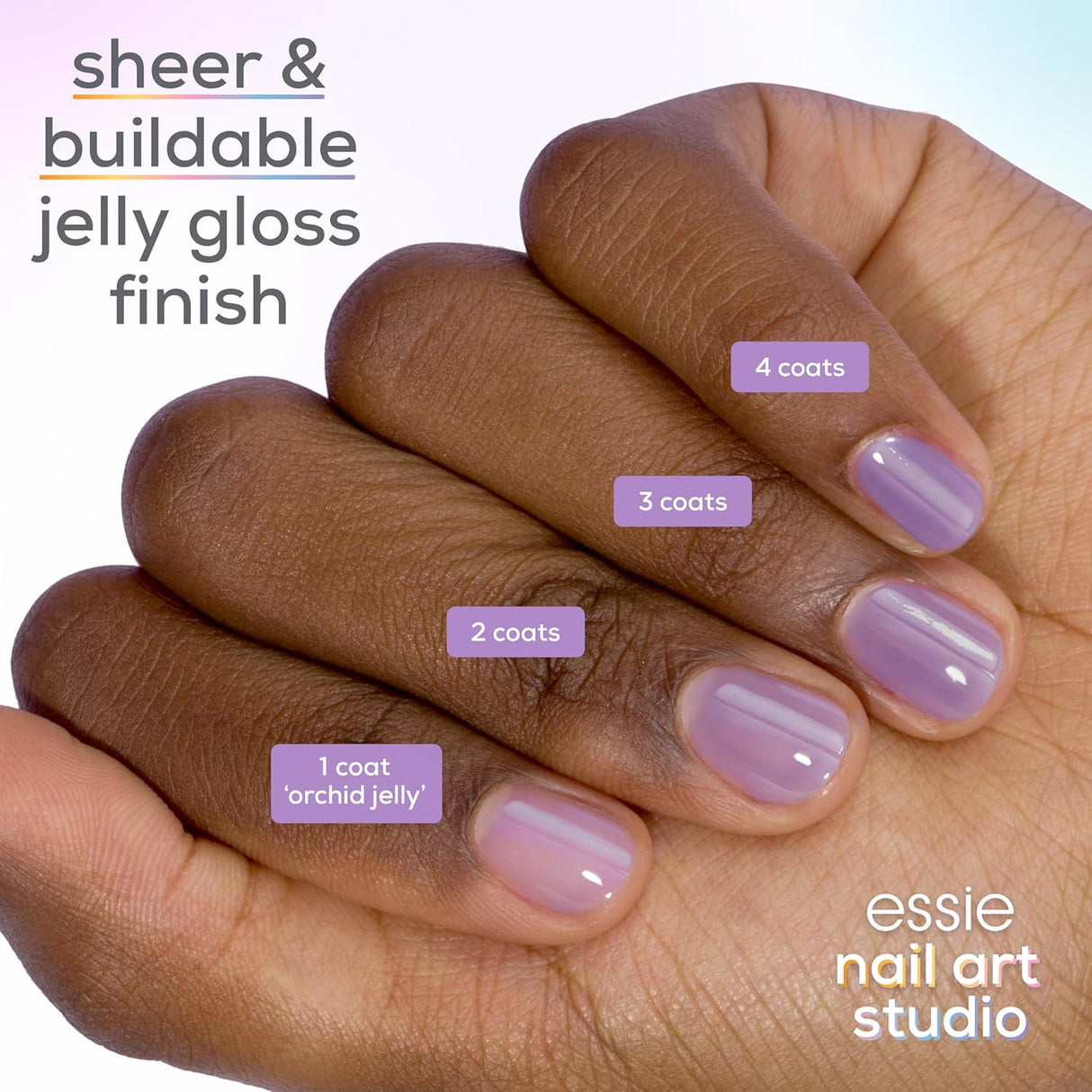 essie Nail Art Studio Jelly Gloss Vegan Nail Polish - Orchid Jelly-095008060989-LR-354645-3-LR eShop