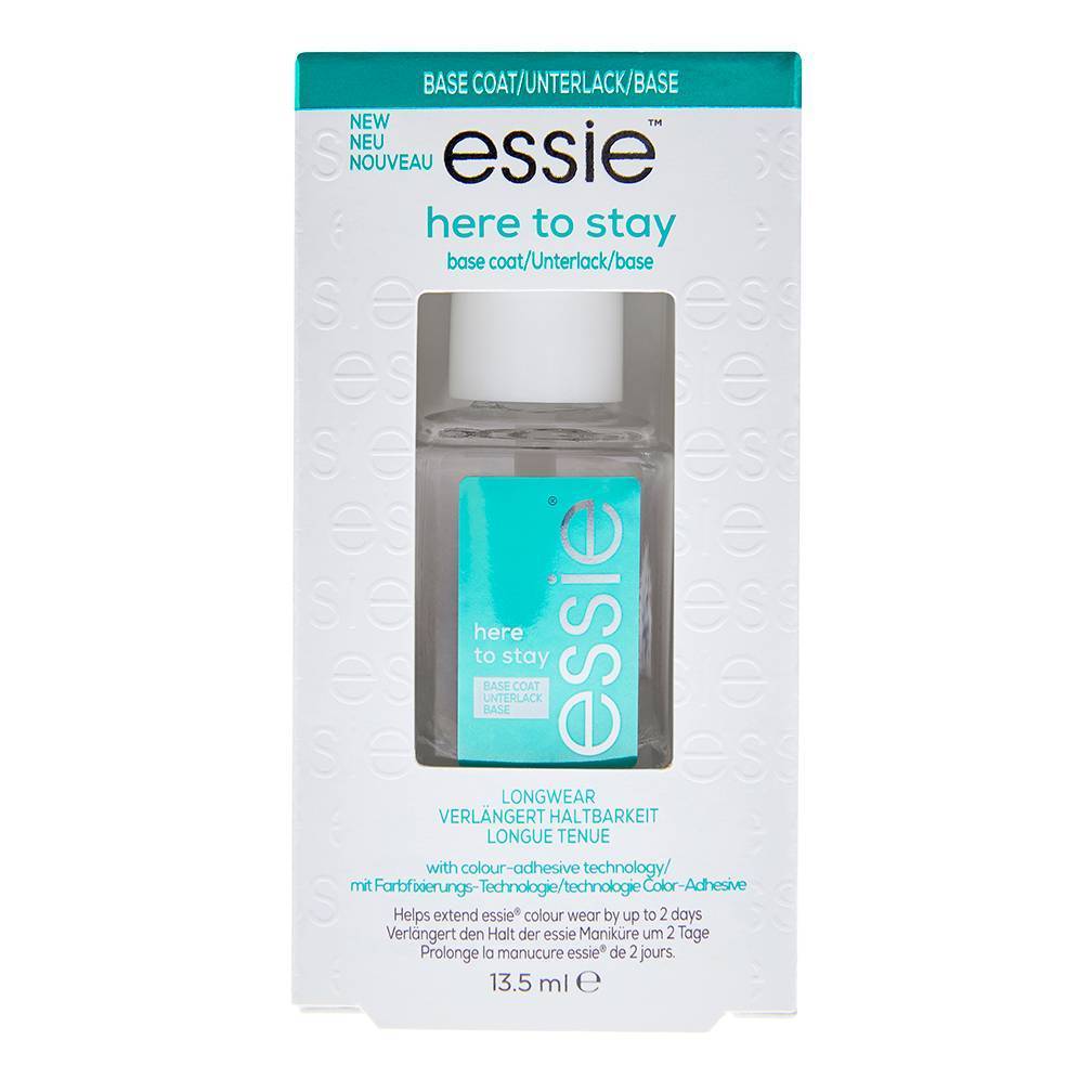 essie Salon Quality Clear Base Coat Vegan Nail Polish - Here To Stay-095008028965-LR-325031-1-LR eShop