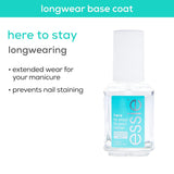 essie Salon Quality Clear Base Coat Vegan Nail Polish - Here To Stay-095008028965-LR-325031-4-LR eShop