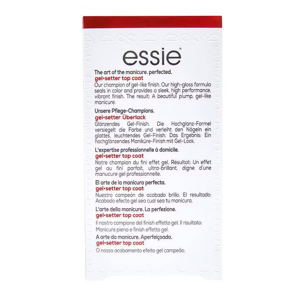 essie Salon-Quality Vegan Nail Polish, Gel Setter Top Coat, 0.46 fl oz-095008016948-LR-322199-6-LR eShop