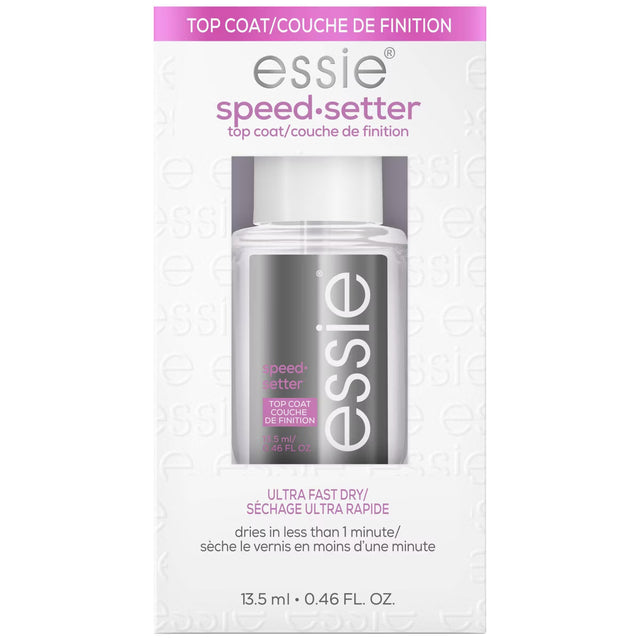 essie Salon-Quality Vegan Nail Polish, Speed Setter Top Coat, 0.46 fl oz-095008025476-LR-322200-1-LR eShop