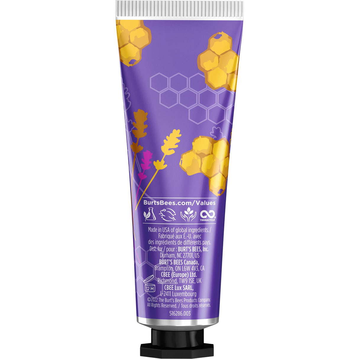 Burt's Bees Hand Cream Lavender & Honey 24/1oz