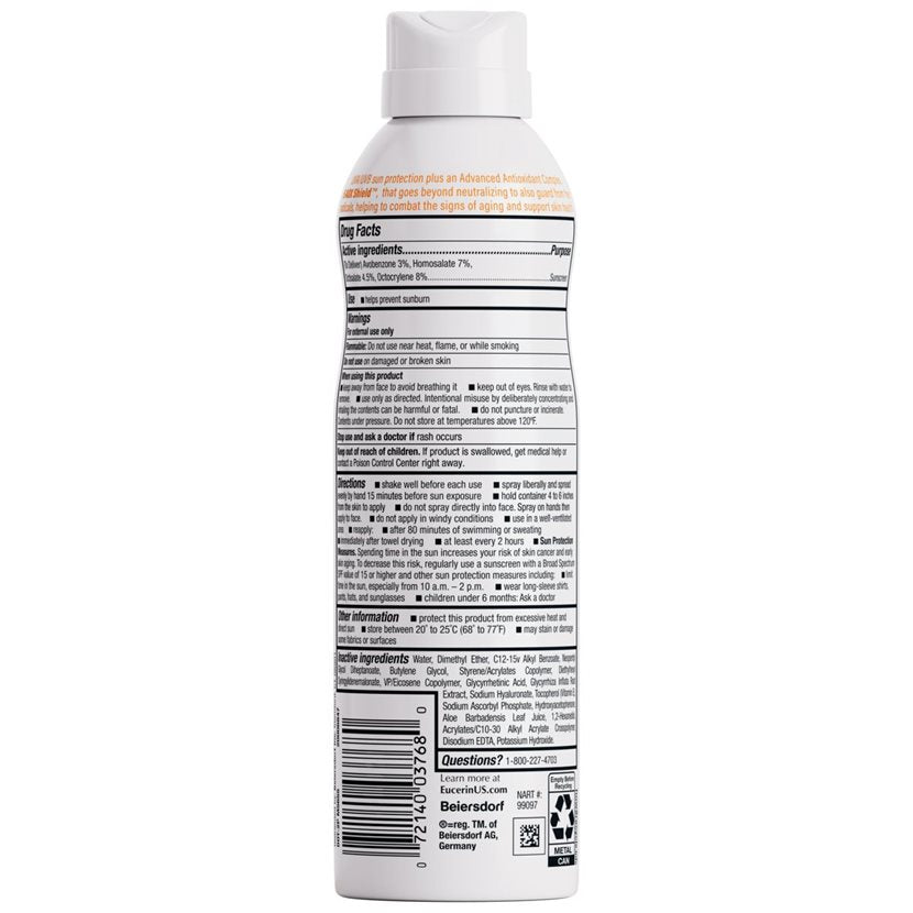Eucerin Advanced Hydration SPF 30 Sunscreen Spray, 6 Oz Spray Bottle-072140037680-LR-363517-2-LR eShop