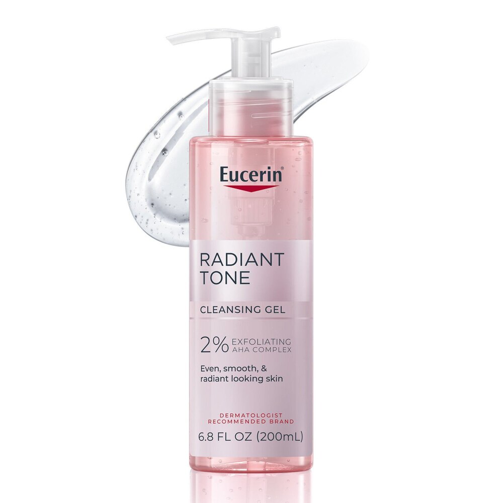 Eucerin Radiant Tone Cleansing Gel, Face Cleanser with AHA Complex, 6.8 Fl Oz-072140039967-LR-362739-1-LR eShop
