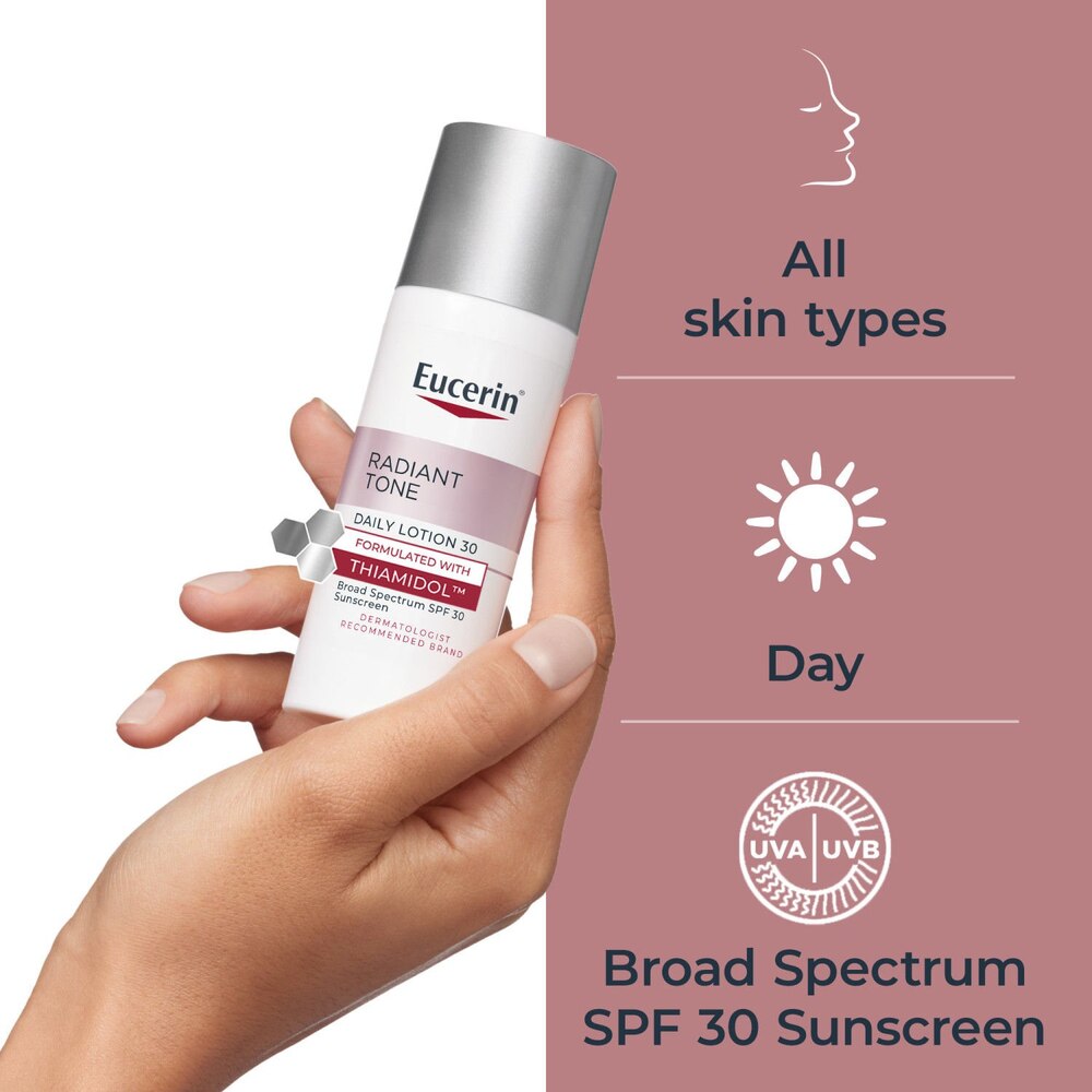 Eucerin Radiant Tone Daily Face Lotion Broad Spectrum SPF 30, Dark Spot Corrector with Thiamidol, 1.7 Fl Oz-072140040093-LR-362743-6-LR eShop
