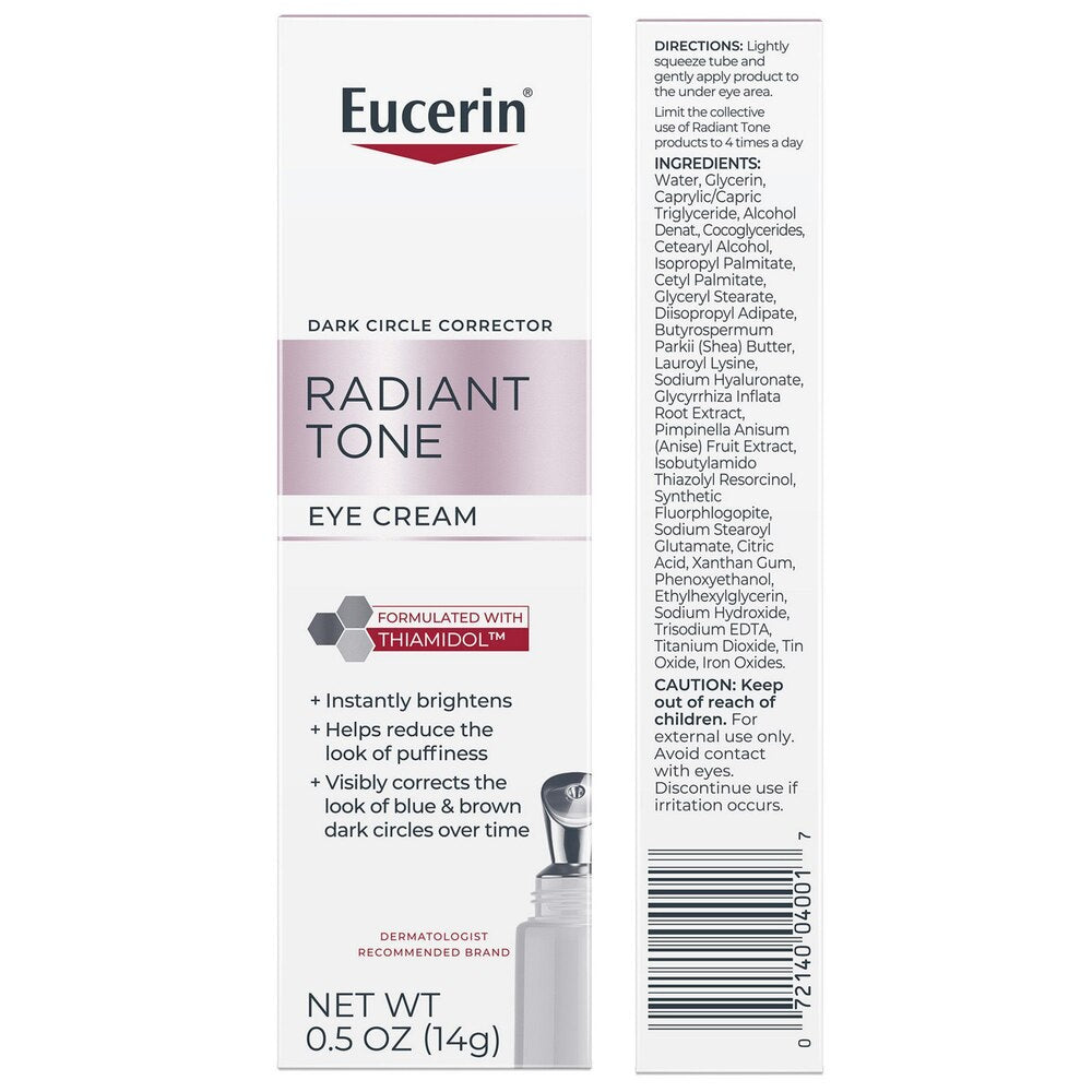 Eucerin Radiant Tone Eye Cream Dark Circle Corrector with Thiamidol and Hyaluronic Acid, 0.5 Oz-072140040017-LR-362742-2-LR eShop