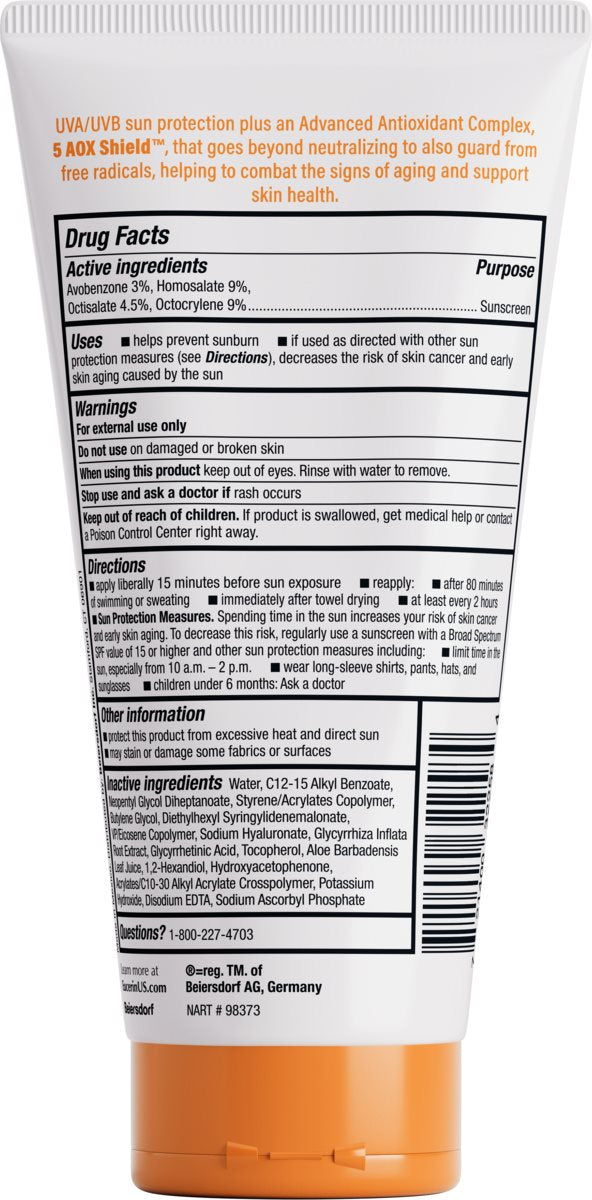 Eucerin Sun Advanced Hydration SPF 50 Sunscreen Lotion with Hyaluronic Acid, 5 Fl Oz Tube-072140032258-LR-363499-2-LR eShop