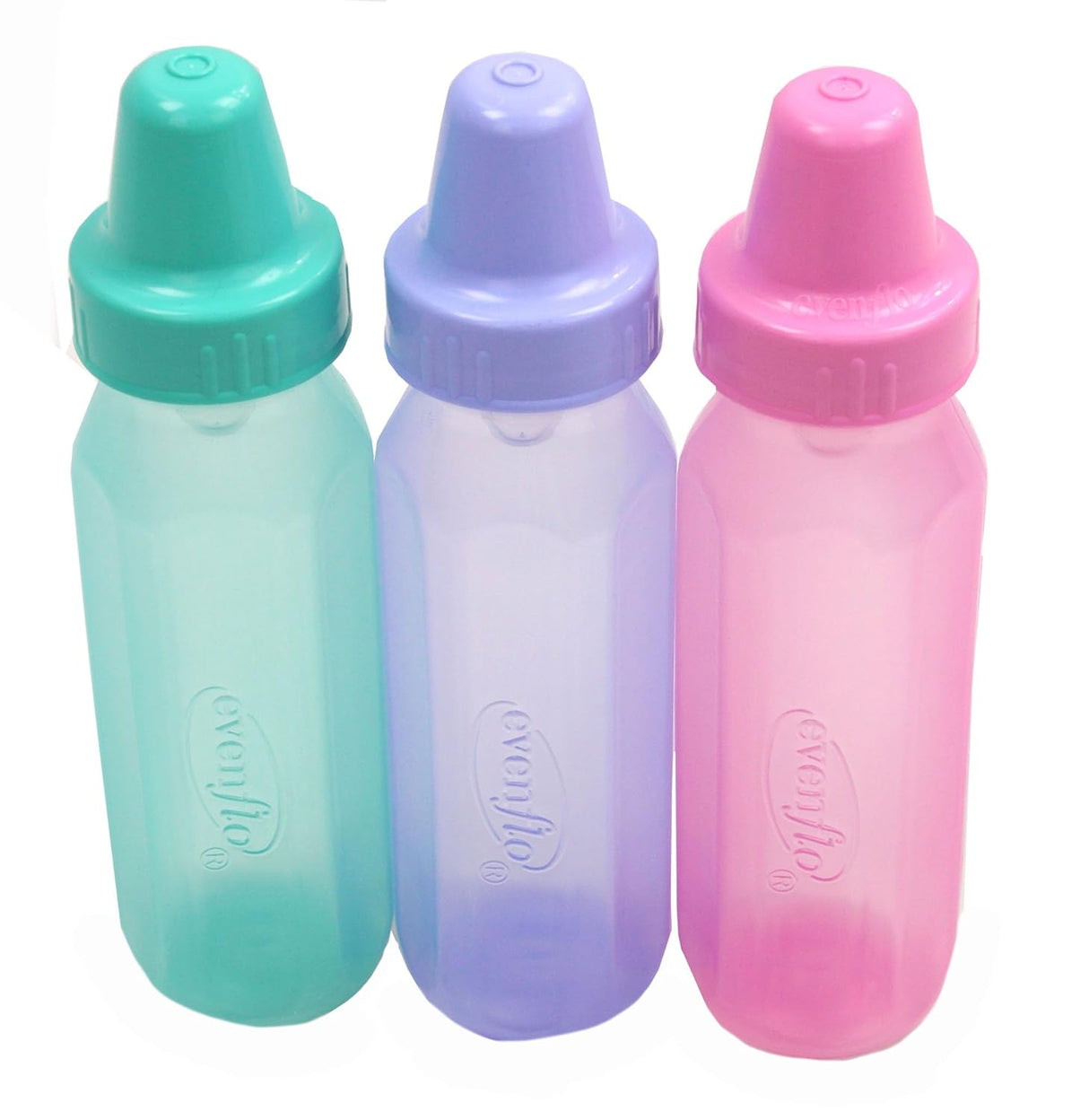 evenflo Classic 8 oz Tinted Nursing Bottles - Assorted, 3 count-032884145874-LR-241620-4-LR eShop