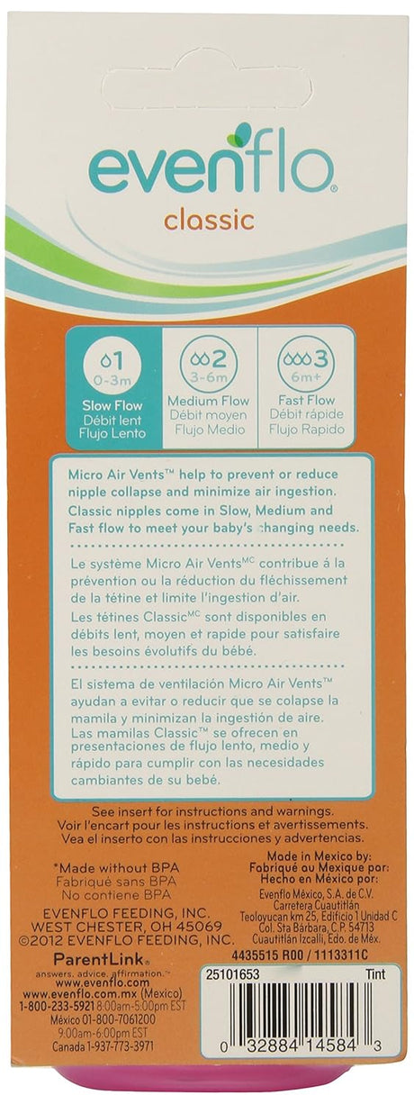 evenflo Classic Tinted Nursing Bottles - Assorted Colors, 4 oz-032884145843-LR-199594-2-LR eShop